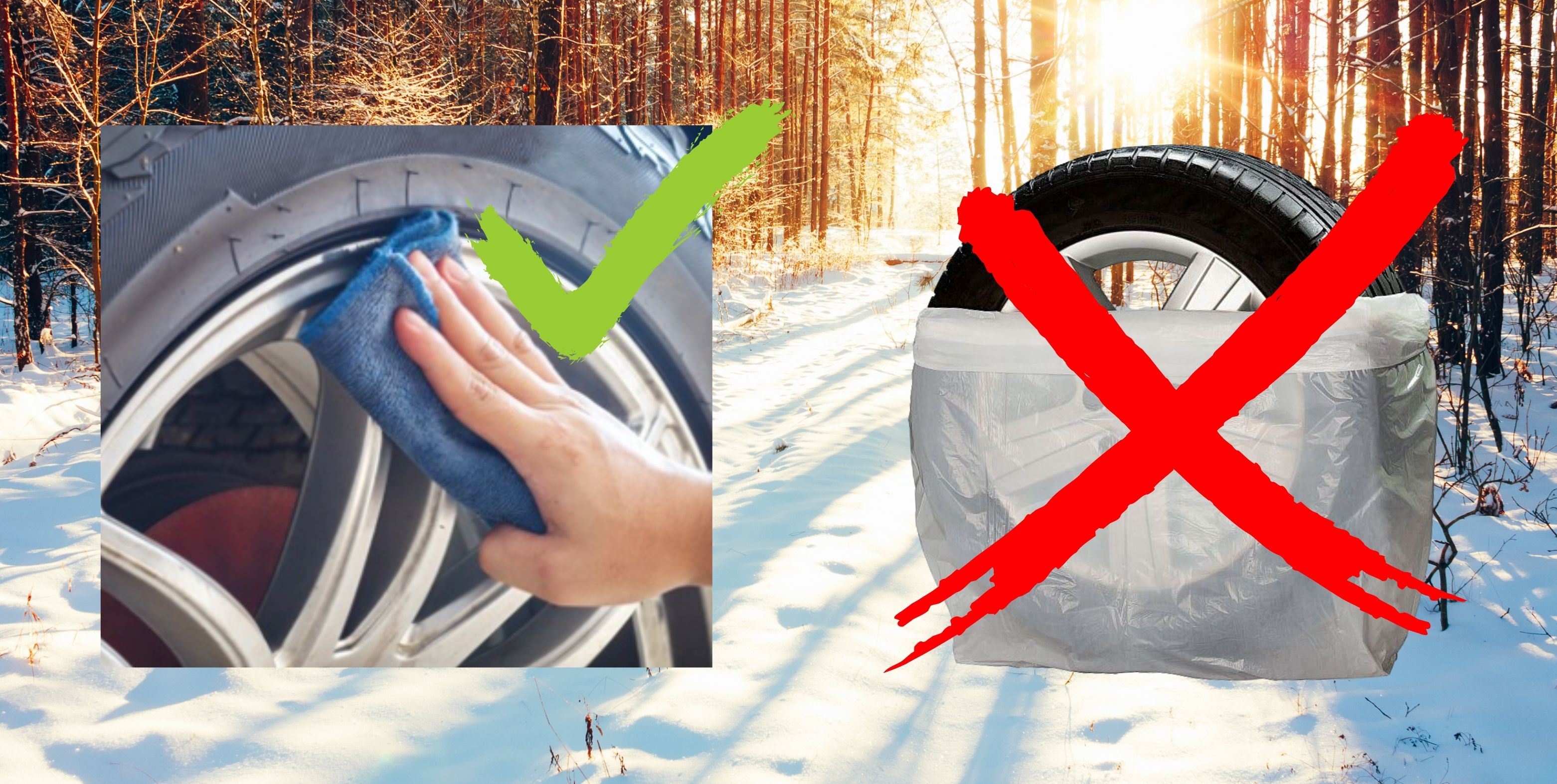 Winter is here! Here's how to store your summer wheels and tires